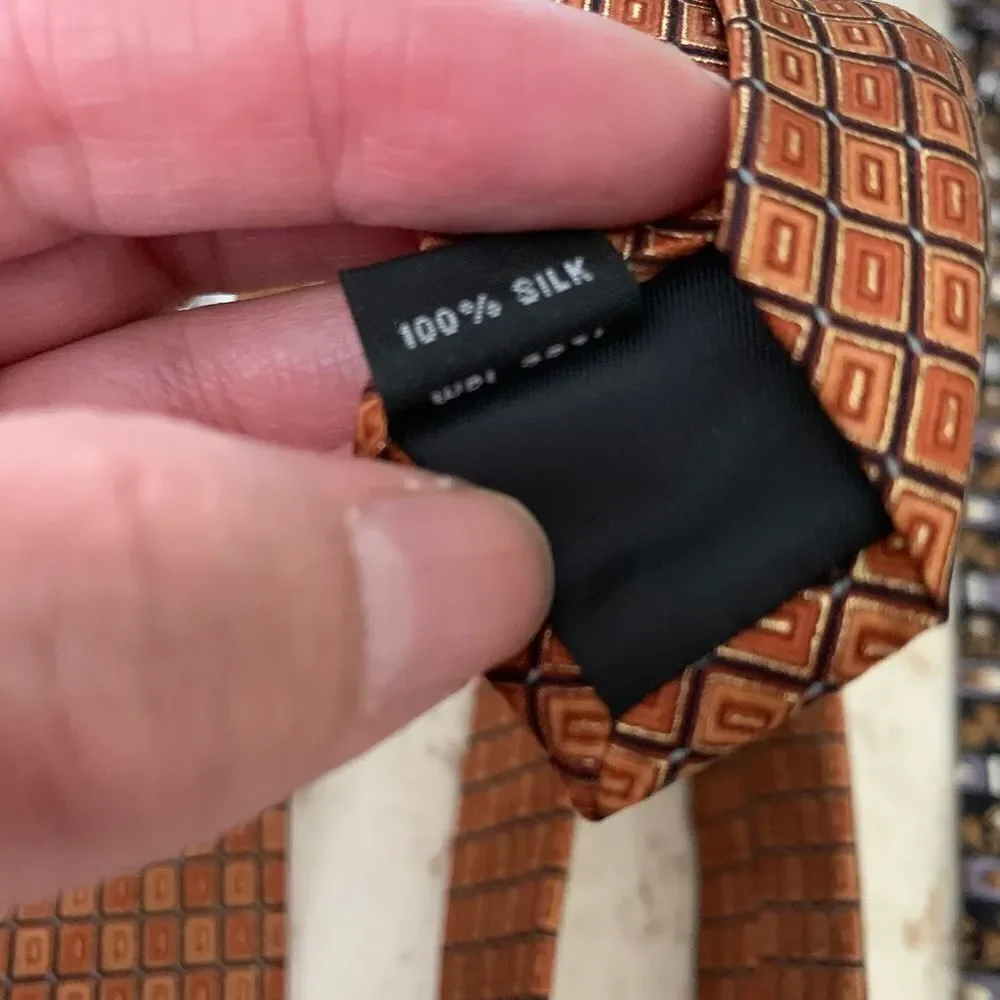 👔Set of 2 Men’s 100% silk ties👔